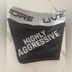 Booty shorts.  Great for weightlifting, CrossFit or the gym.  Size small.